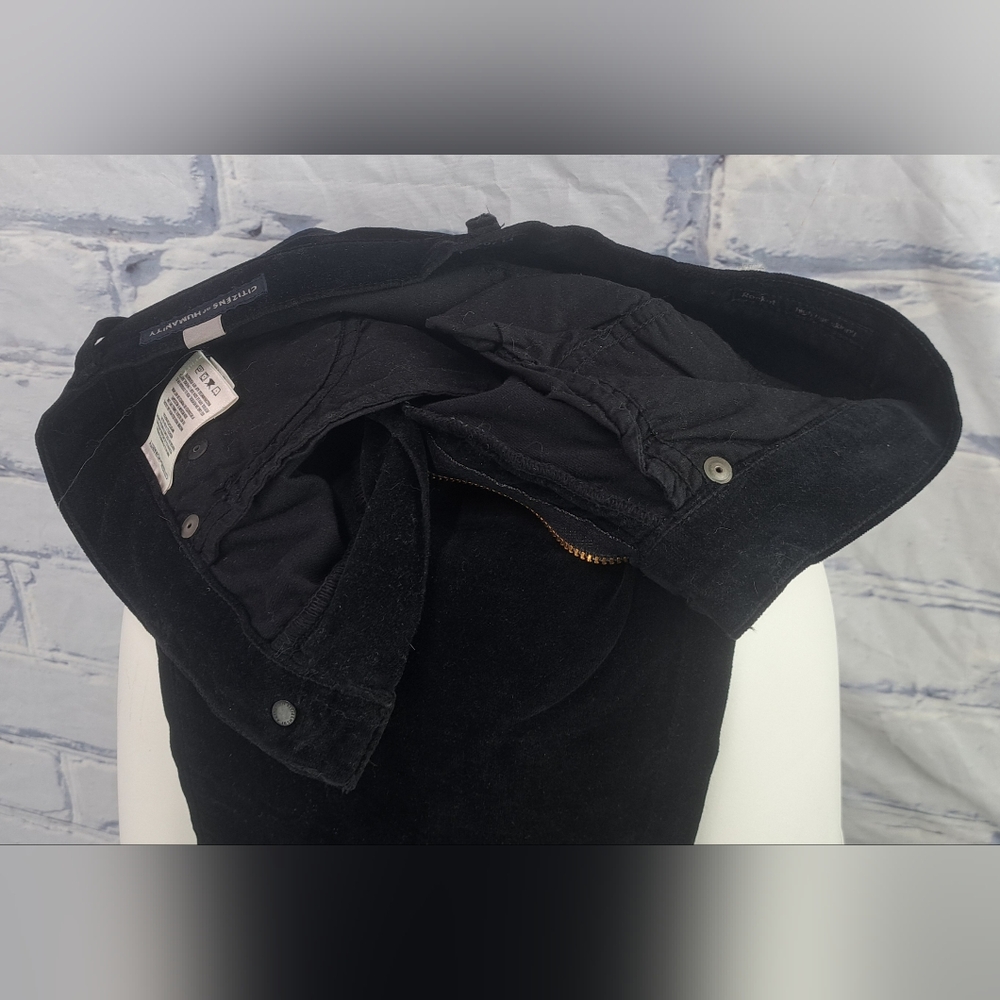 Citizens of Humanity COH Rocket High Rise Skinny Black Velour Corduroy Size 25 - Picture 14 of 16